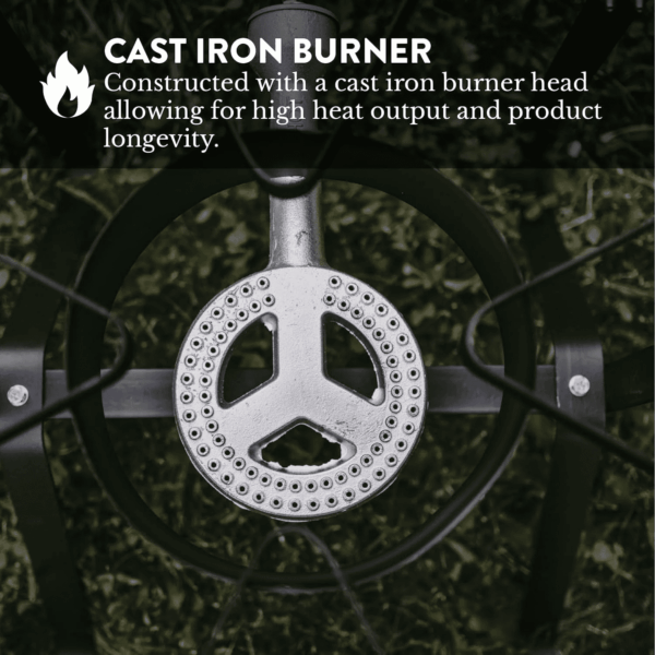 Propane Gas Outdoor Stove with High Pressure Braided Hose - Image 5