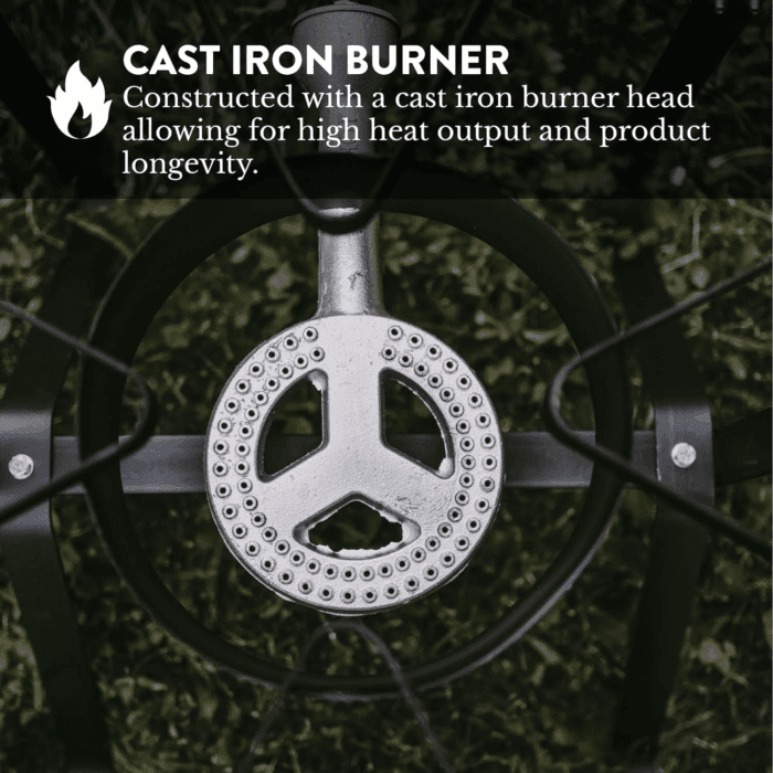 Propane Gas Outdoor Stove with High Pressure Braided Hose - Image 5