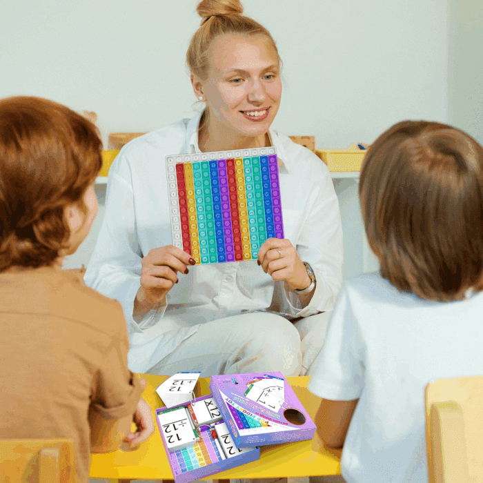 Math Games for Kids - Flash Cards for Kids - Pop It Practice with Addition, Subtraction, Multiplication & Division - Ideal for Math Learning and Skill Building. - Image 3