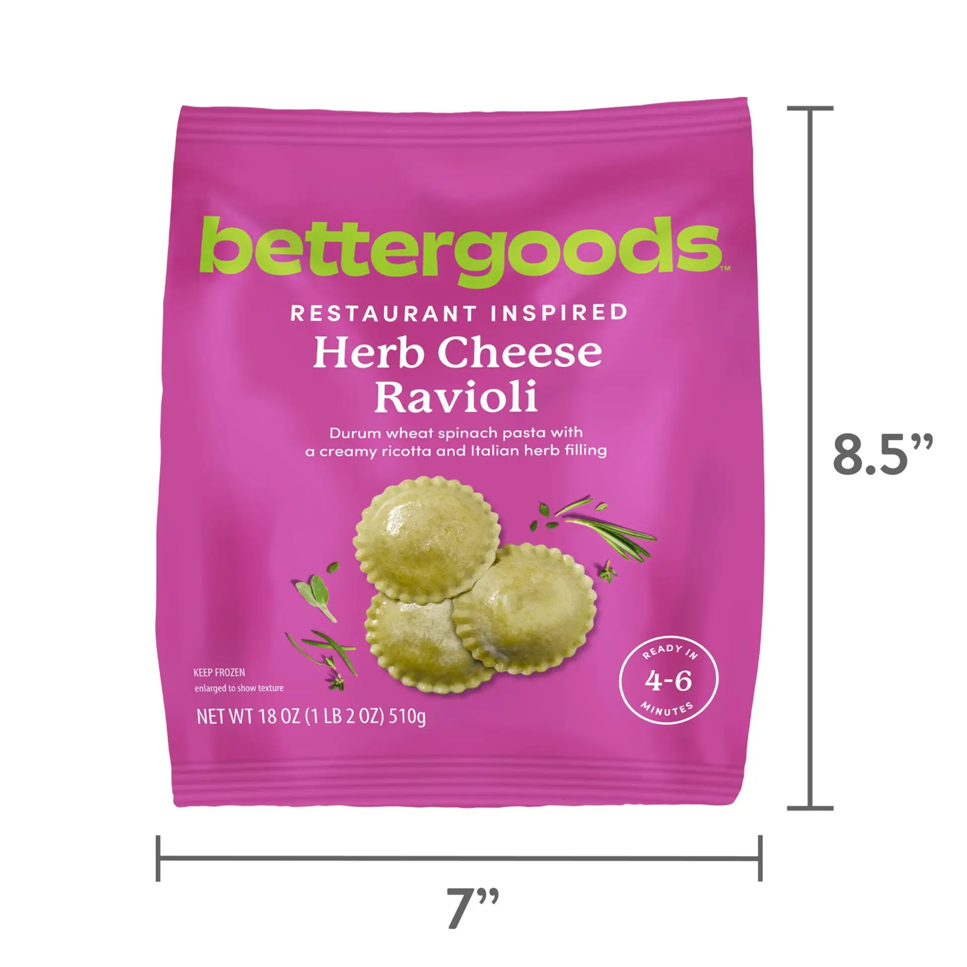 Herb Cheese Ravioli, 18 Oz (Frozen) - Image 8