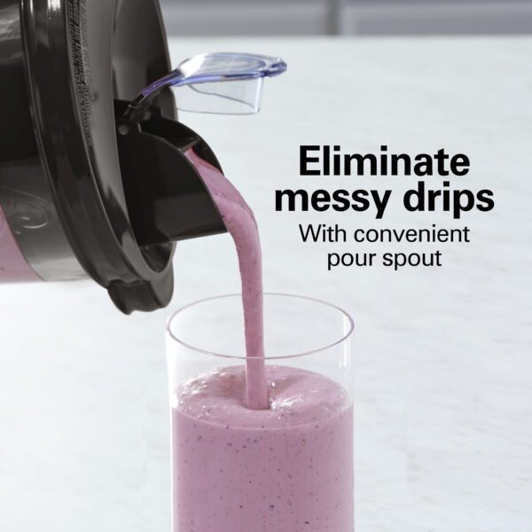 Wave Action Quiet Blender, 48 Oz. Glass Jar, 12 Blending Functions, Black, 53530F - Image 4