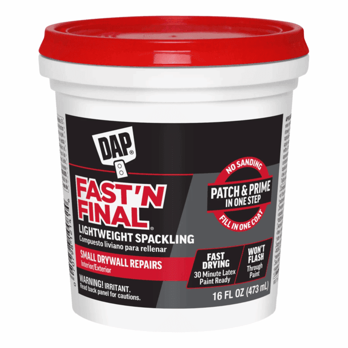 Fast N Final 16 Oz White Lightweight Spackling