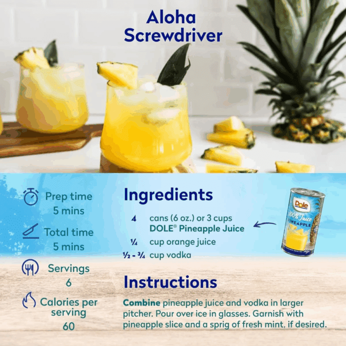 All Natural 100% Pineapple Juice Can, 6 Fl Oz (6 Count) - Image 6