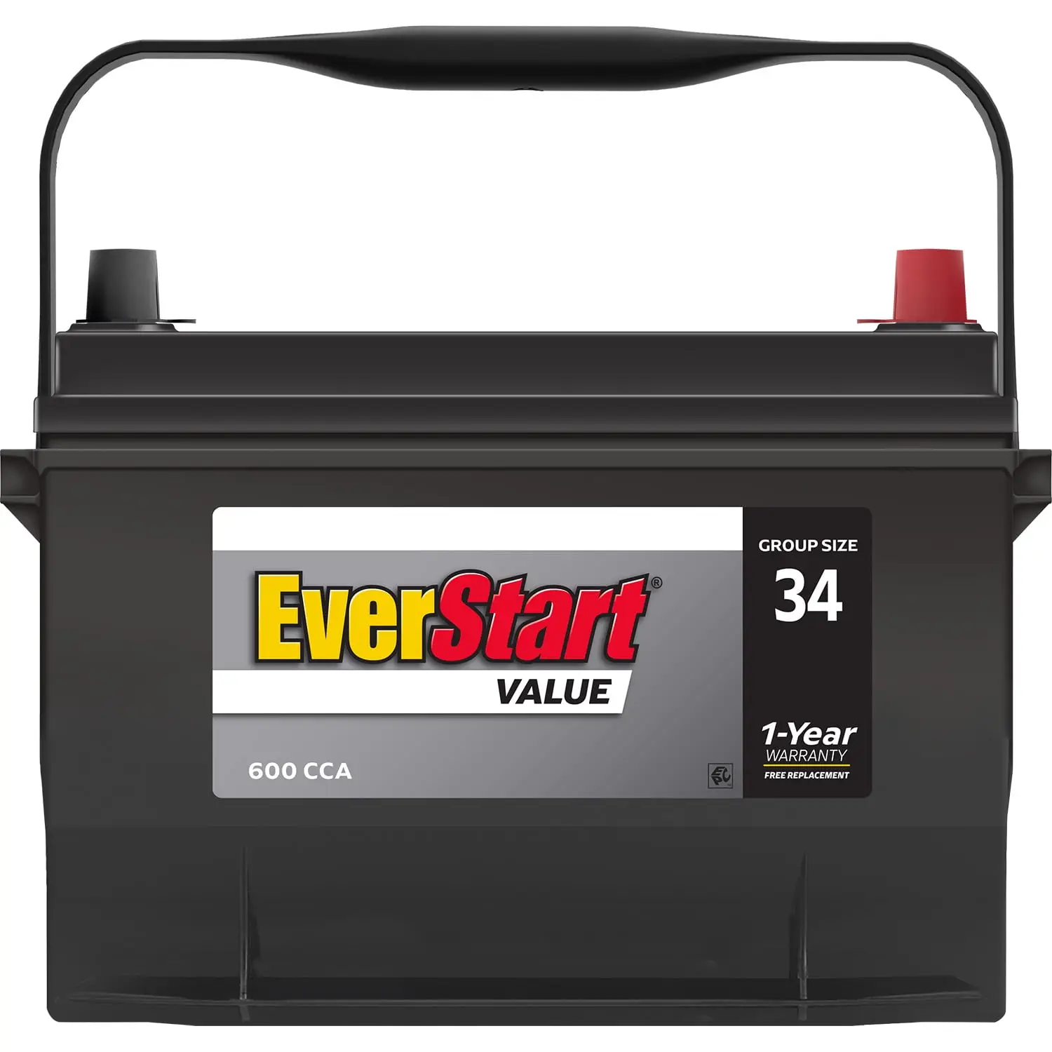 Value Lead Acid Automotive Battery, Group Size 34 12 Volt, 600 CCA - Image 4