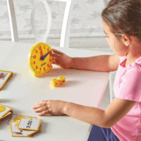 Time Activity Set - 41 Pieces, Ages 5+,Clock for Teaching Time, Telling Time, Homeschool Supplies, Montessori Clock - Image 4