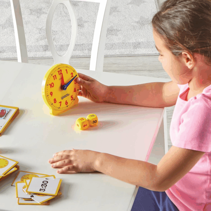 Time Activity Set - 41 Pieces, Ages 5+,Clock for Teaching Time, Telling Time, Homeschool Supplies, Montessori Clock - Image 4