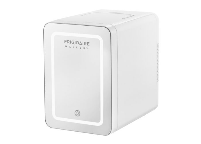 Gallery, 9 Can/6L Mini Cooler/Skincare Fridge, Built-In Mirror and Light, EFMIS209, White - Image 11