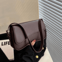 Shoulder Bag for Women Y2K Trendy Purse Vegan Leather Hobo Handbags Clutch Saddle Bag with 2 Removable Strap - Image 5