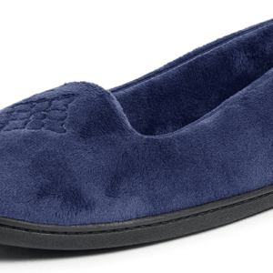 Women'S Cozy Memory Foam Indoor Rebecca Closed Back House Ballet Slipper with Wide Widths