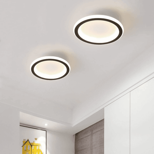Modern Led Ceiling Light round Ceiling Lamp Acrylic Flush Mount Ceiling Lamp Fixture for Bedroom Kitchen Hallway Entry, Warm White - Image 4