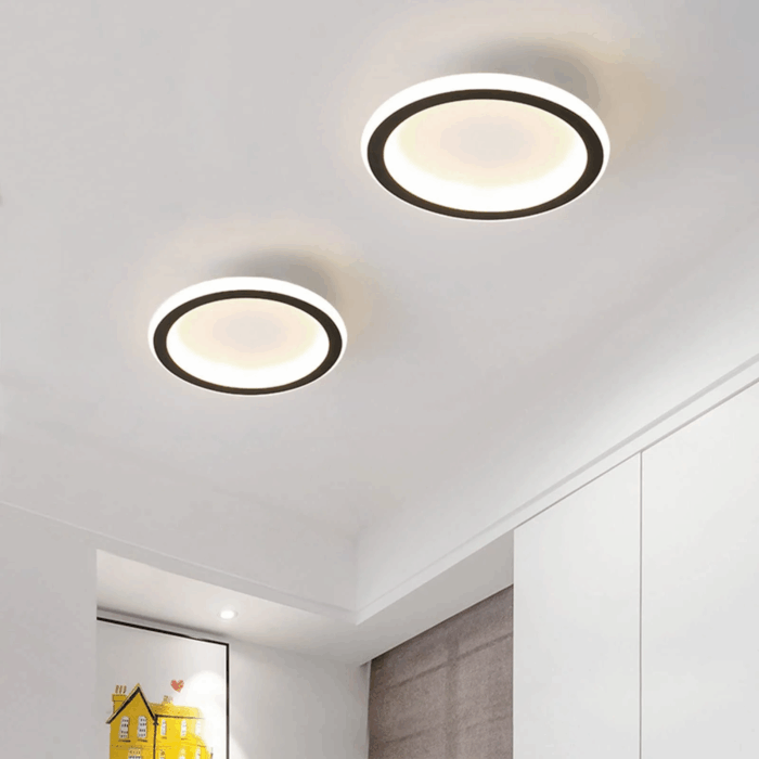 Modern Led Ceiling Light round Ceiling Lamp Acrylic Flush Mount Ceiling Lamp Fixture for Bedroom Kitchen Hallway Entry, Warm White - Image 4