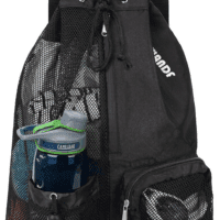 Swim Bag Mesh Drawstring Backpack with Wet Pocket for Swimming, Gym, and Workout Gear