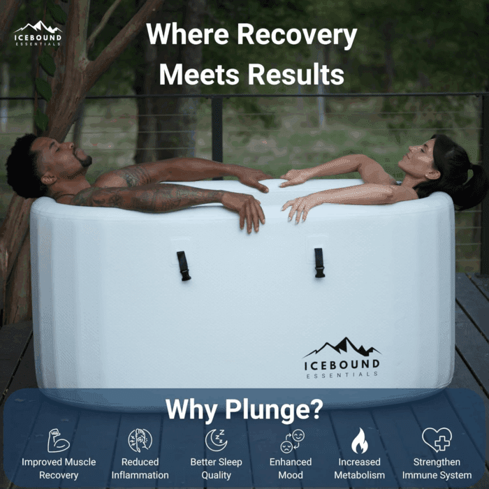 Inflatable Cold Plunge Tub - White - 135 Gallon Ice Bath - Chiller Compatible - Image 5