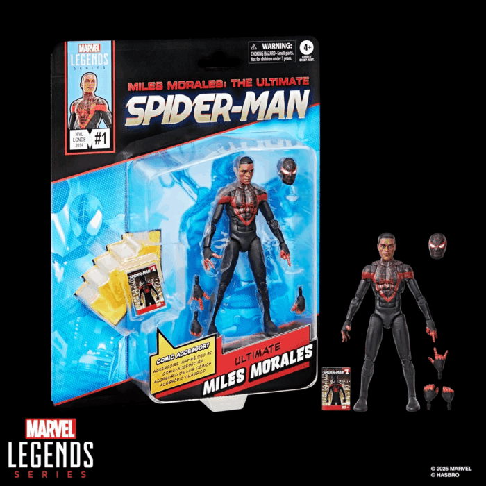Legends Series Ultimate Miles Morales, Spider-Man Comics-Inspired Collectible 6-Inch Scale Action Figure with Character-Sized Comic Accessory - Image 12