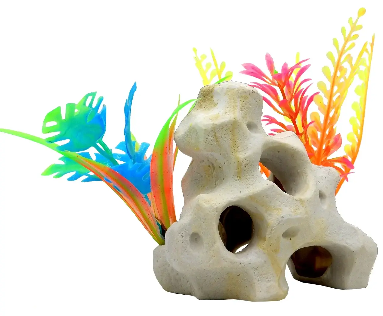 Holey Rock Aquarium Ornament, Multicolor - Image 6