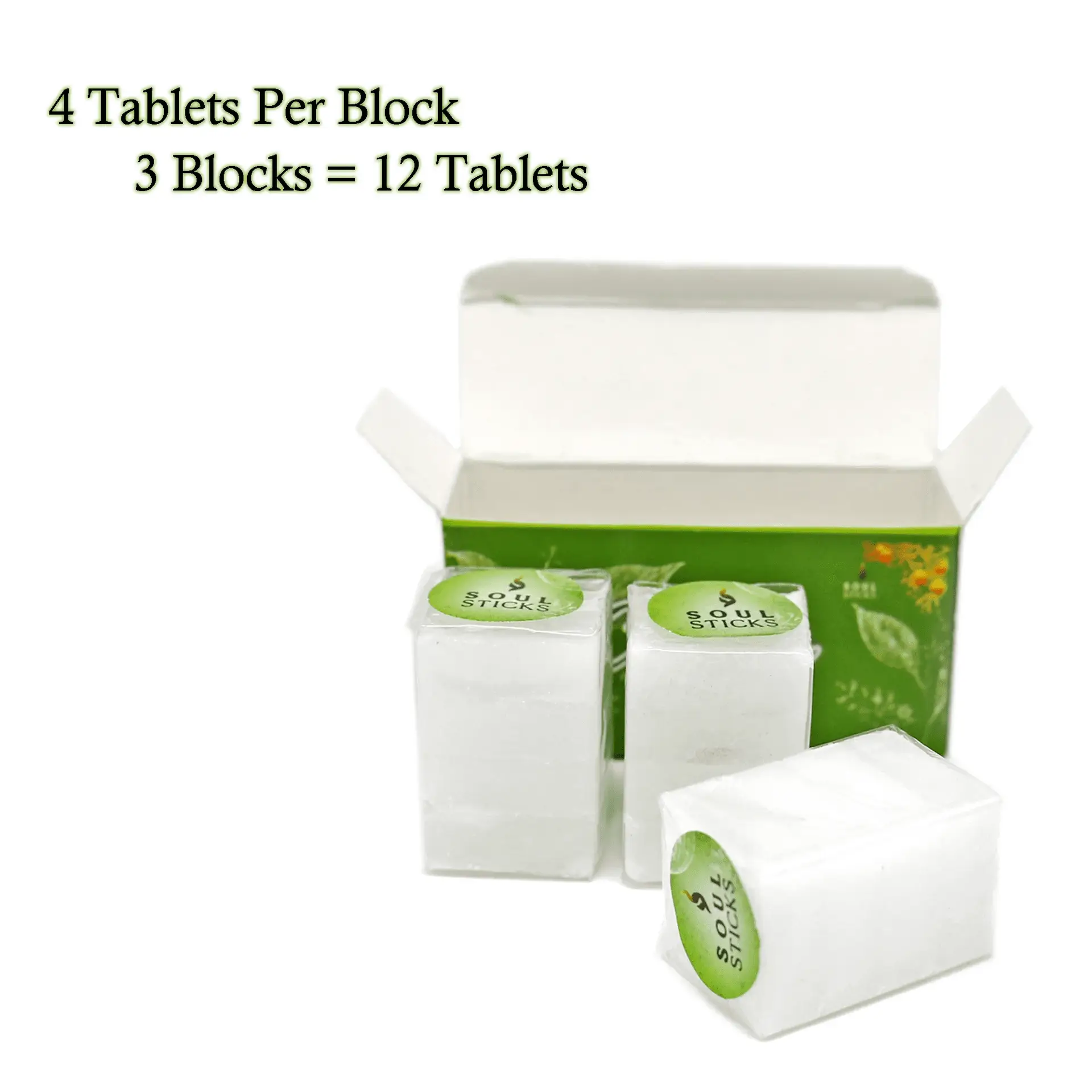 100% Natural Camphor Tablets (56G) - 3 Blocks, 12 Refined Alcanfor Tablets | Odor Eliminator, Aromatherapy & Puja Rituals | Plant-Based, Chemical-Free - Image 2