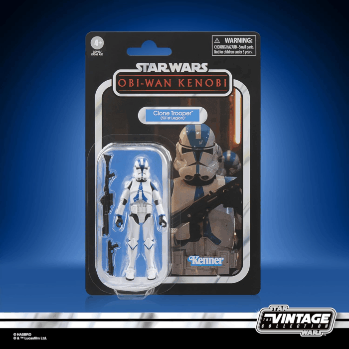 the Vintage Collection Clone Trooper (501St Legion), Obi-Wan Kenobi 3.75 Inch Collectible Action Figure - Image 2
