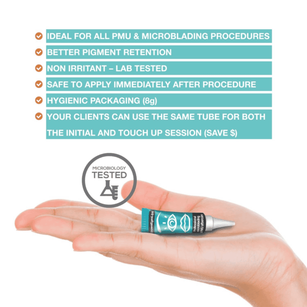 Microblading Aftercare - (Box of 25) for PMU and Tattoo Aftercare -  Ointment. Not Tested on Animals. Petroleum and Paraben Free - Image 6