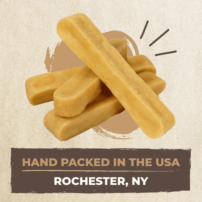 Yak Cheese Dog Chews - All-Natural Treats for Dogs - High Protein Treat with 68 Grams of Protein per Chew - Delicious and Long Lasting - Odor Free with Limited Ingredients - (Large, 4 Pack) - Image 9