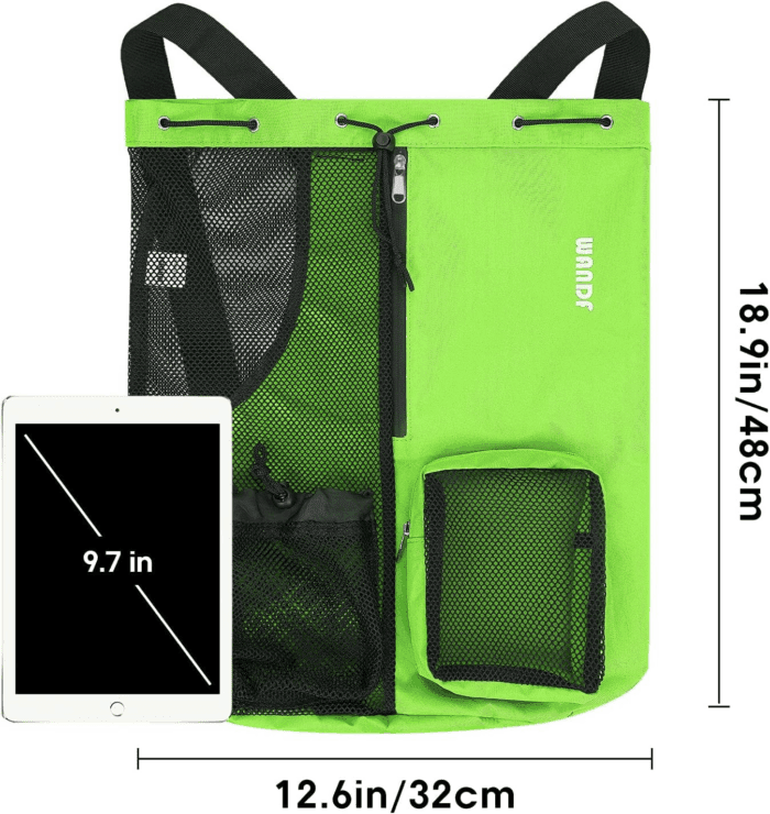 Swim Bag Mesh Drawstring Backpack with Wet Pocket for Swimming, Gym, and Workout Gear - Image 5