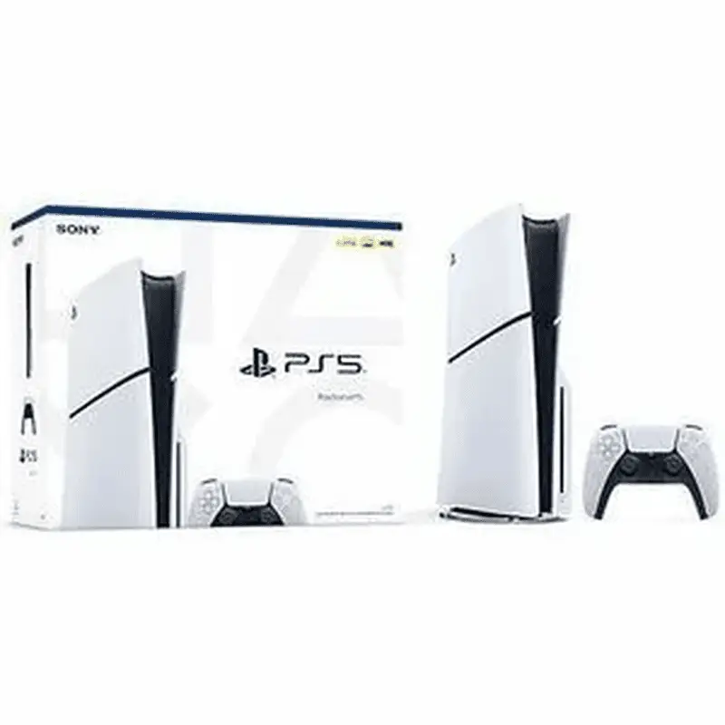 Playstation 5 Slim Console + Playstation 5 Dualsense Wireless Controller Starlight Blue - Includes PS5 Console & Dualsense Controller - 16GB RAM 1TB SSD - Custom Integrated I/O - up to 120Fps @ 120Hz - Image 2