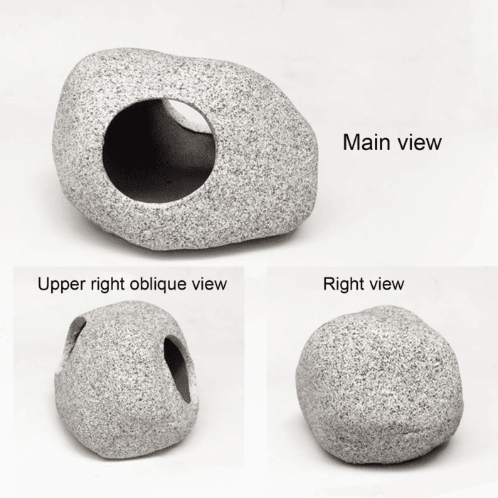 Stackable Aquarium Decoration Rock Caves, Fish Tank Accessories Cave Hideout, Hideaway for Shrimp Cichlid Cave Hiding Breeding Spawning, Betta Fish Hideout - Image 6
