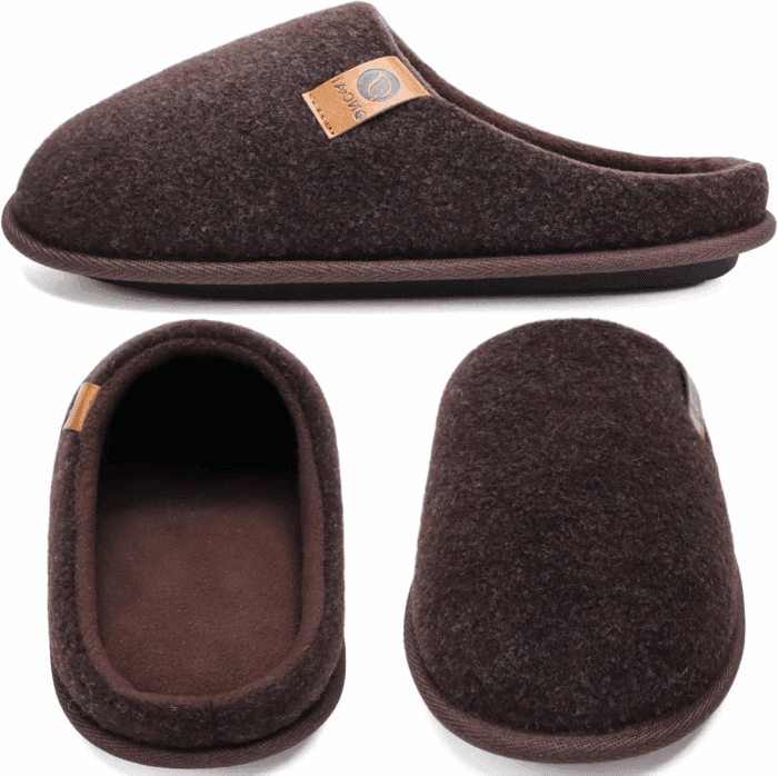 Mens Cozy Memory Foam Scuff Slippers Slip on Warm House Shoes Indoor/Outdoor with Best Arch Support - Image 3