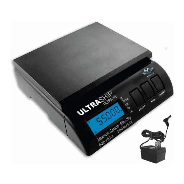 Ultraship Digital Postal Scale (55 Lb, Black)