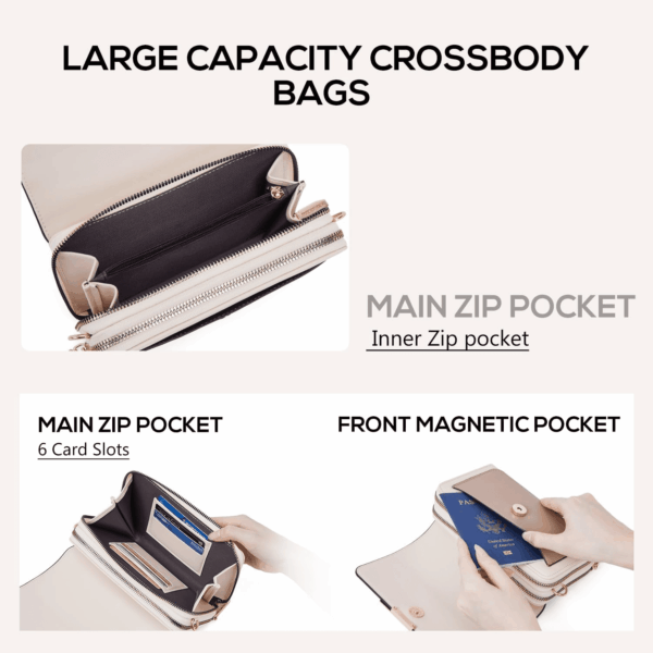 Small Crossbody Bag for Women,Cell Phone Purse Women'S Shoulder Handbags Wallet Purse with Credit Card Slots - Image 3