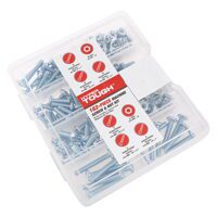 182-Piece Zinc Plated, Machine Screw and Nut Assortment with Storage Case, 3304 - Image 13