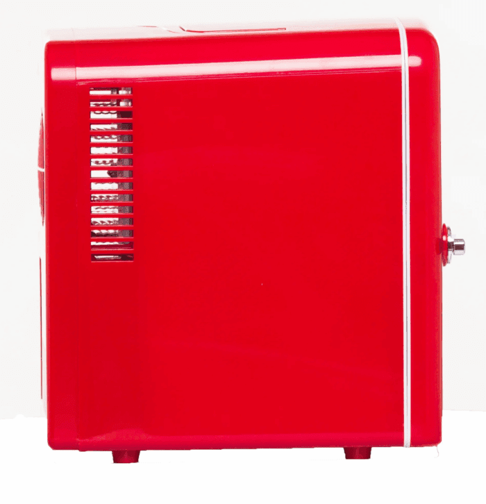 Mini Personal Fridge, Red, 7.09''X9.84''X10.5'' - Image 2