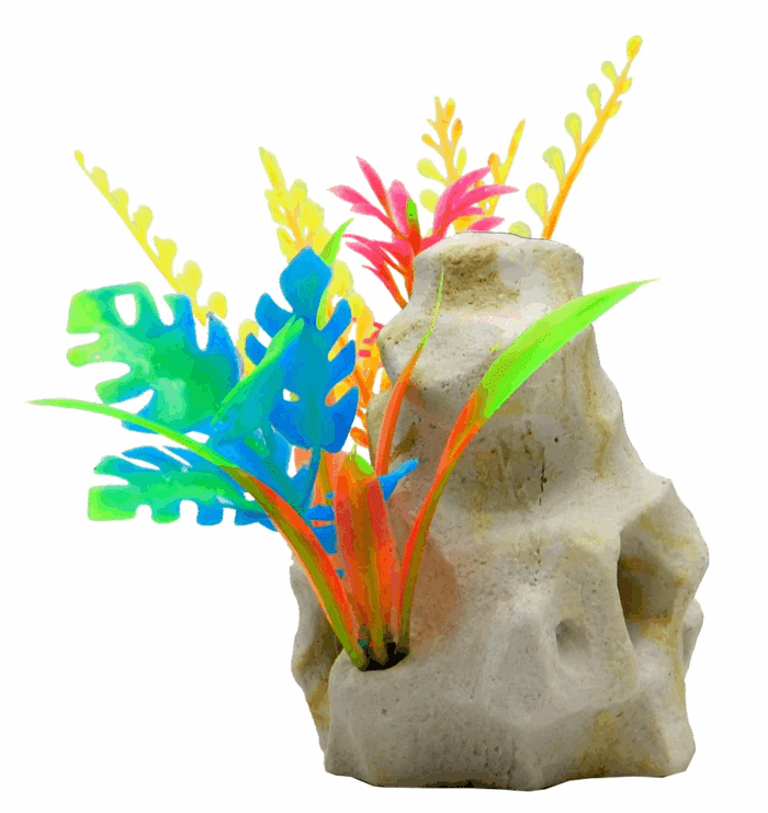 Holey Rock Aquarium Ornament, Multicolor - Image 5