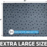 Original Cat Litter Mat, Contains Mess from Box, Protects Floors, Urine-Proof, Machine Washable, Soft on Kitty Paws, Absorbent, Waterproof (USA Made, Recycled Content) (28”X36”)(Greystripepaw) - Image 6