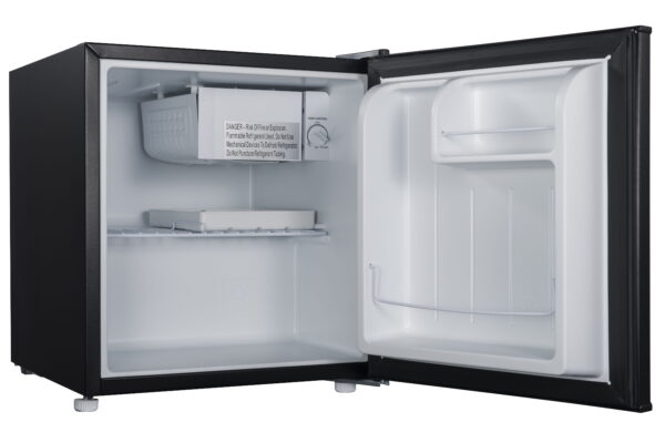 1.7 Cu Ft Single Door Mini Fridge GL17BK, Black, New - Image 3