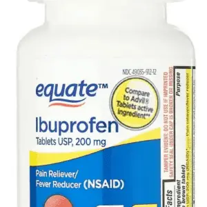 Ibuprofen Pain Reliever and Fever Reducer Coated Tablets, 200Mg, 100 Count