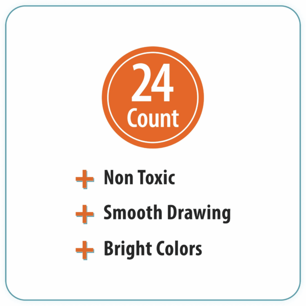 Crayons, Assorted Colors, 24 Count - Image 5