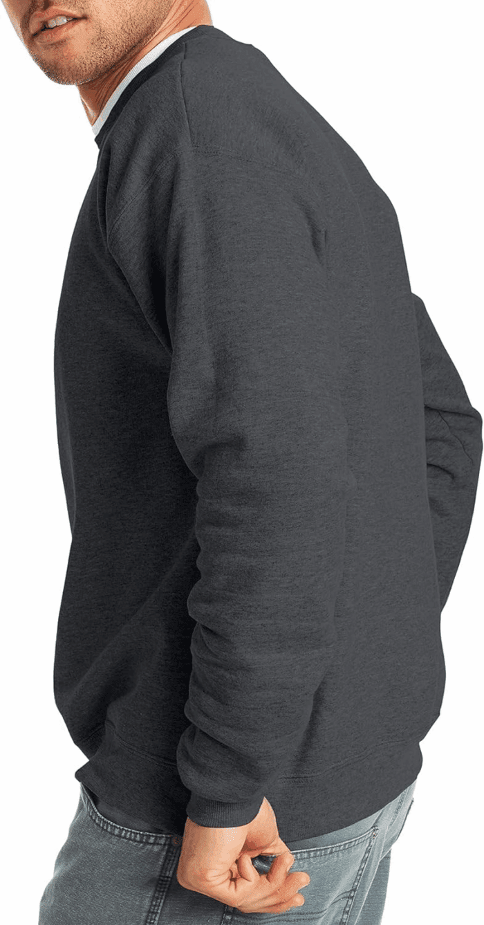 Men'S Ecosmart Fleece, Pullover Crewneck Sweatshirt, 1 or 2 Pack - Image 3