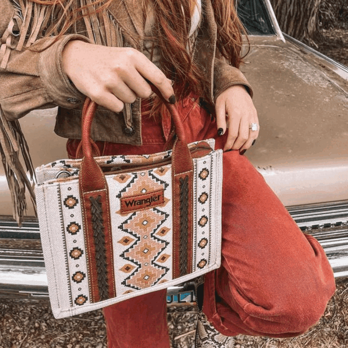 Wrangler Tote Bag for Women Western Shoulder Purses Boho Aztec Satchel Handbags - Image 5