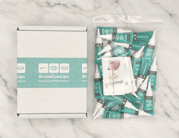 Microblading Aftercare - (Box of 25) for PMU and Tattoo Aftercare -  Ointment. Not Tested on Animals. Petroleum and Paraben Free - Image 5