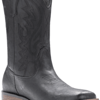 Cowboy Boots for Men with Wide Square Toe Western Retro Boot Durable Classic Fashionable Embroidered Pull on Slip Resistant Boots - Image 2