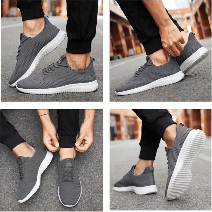 Men'S Running Shoes Ultra Lightweight Breathable Walking Shoes Non Slip Athletic Fashion Sneakers Mesh Workout Casual Sports Shoes - Image 6