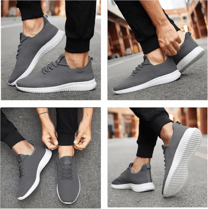 Men'S Running Shoes Ultra Lightweight Breathable Walking Shoes Non Slip Athletic Fashion Sneakers Mesh Workout Casual Sports Shoes - Image 6