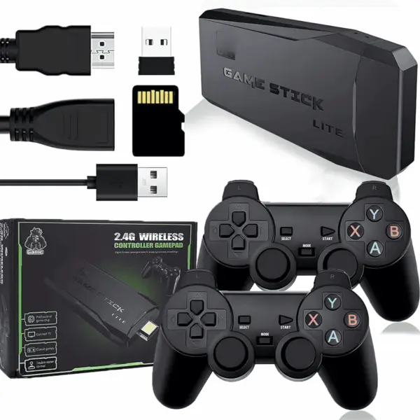 20000+ Retro Arcade Game System with 2 Wireless Controllers & 9 Emulators, 4K HDMI - Image 2