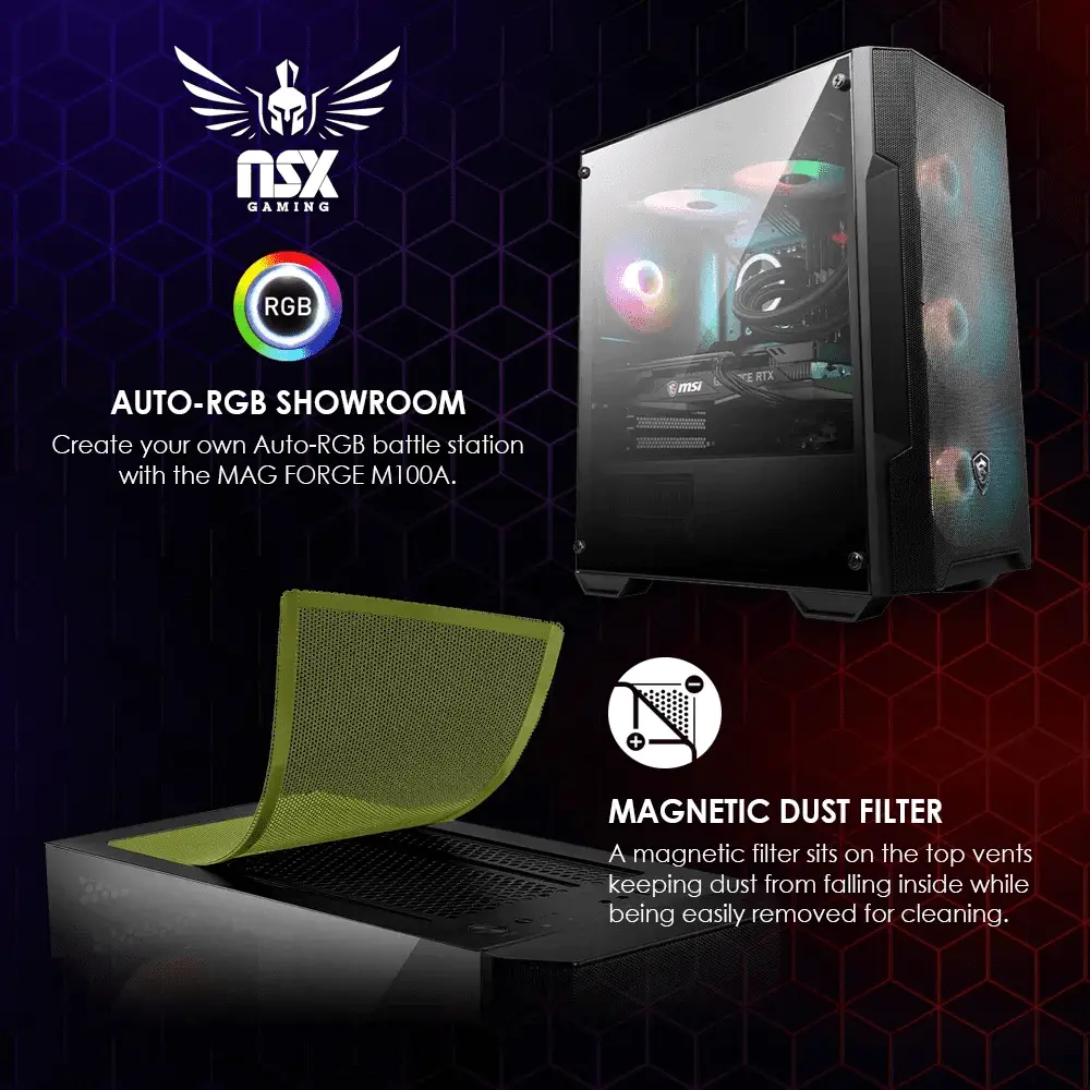 PC - AMD Ryzen 5 5600G, 16 Gb DDR4 3600, 512 Gb M2 Nvme SSD, RGB Fans, W11 - Image 2