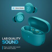 Go Pop Active Noise Cancelling True Wireless Earbuds, Charging Case, Teal - Image 4