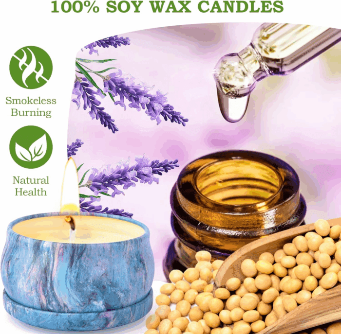 Scented Candles Gift Set, 9 Pack Candles for Home Scented Long Lasting Natural Soy Wax Aromatherapy Candle Set Birthday Gifts for Women Small Jar Candles Pack for Mother'S Day Christmas Valentines Day - Image 3