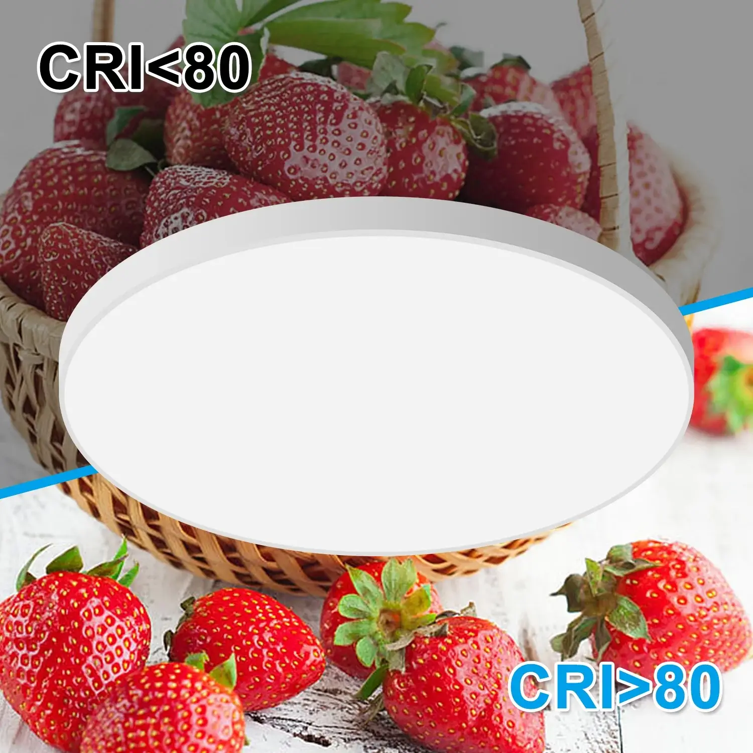 11" LED, Waterproof, Slim Bedroom, Living Room Ceiling Flush Mount Light - Image 2