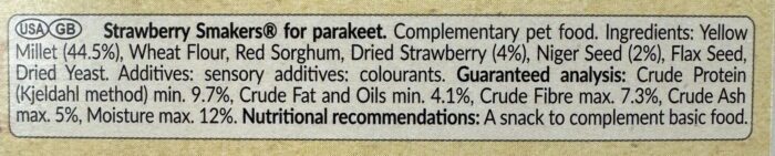 Smakers Bird Treat Sticks Strawberry 2Count Parakeet - Image 4