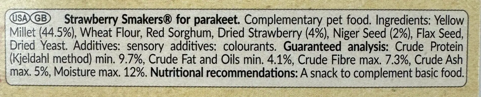 Smakers Bird Treat Sticks Strawberry 2Count Parakeet - Image 4