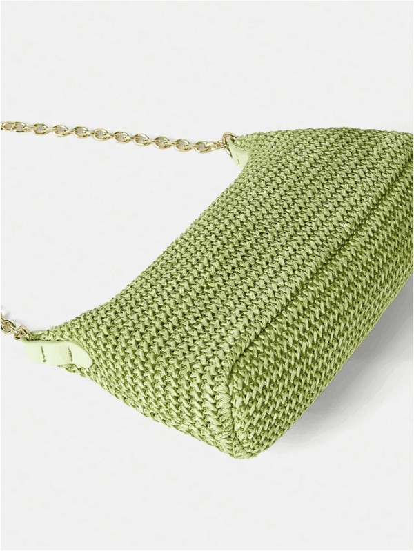 Women'S Straw Woven Shoulder Bag Tote Handbag Summer Beach Purse - Image 4